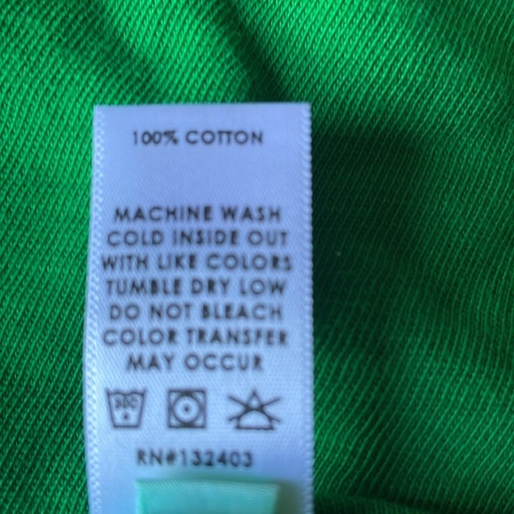 Cotton Citizen Kelly Green Tank. NEW . 100% cotton Made in USA - Picture 5 of 5